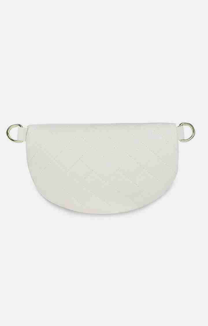Women's White Waist bag