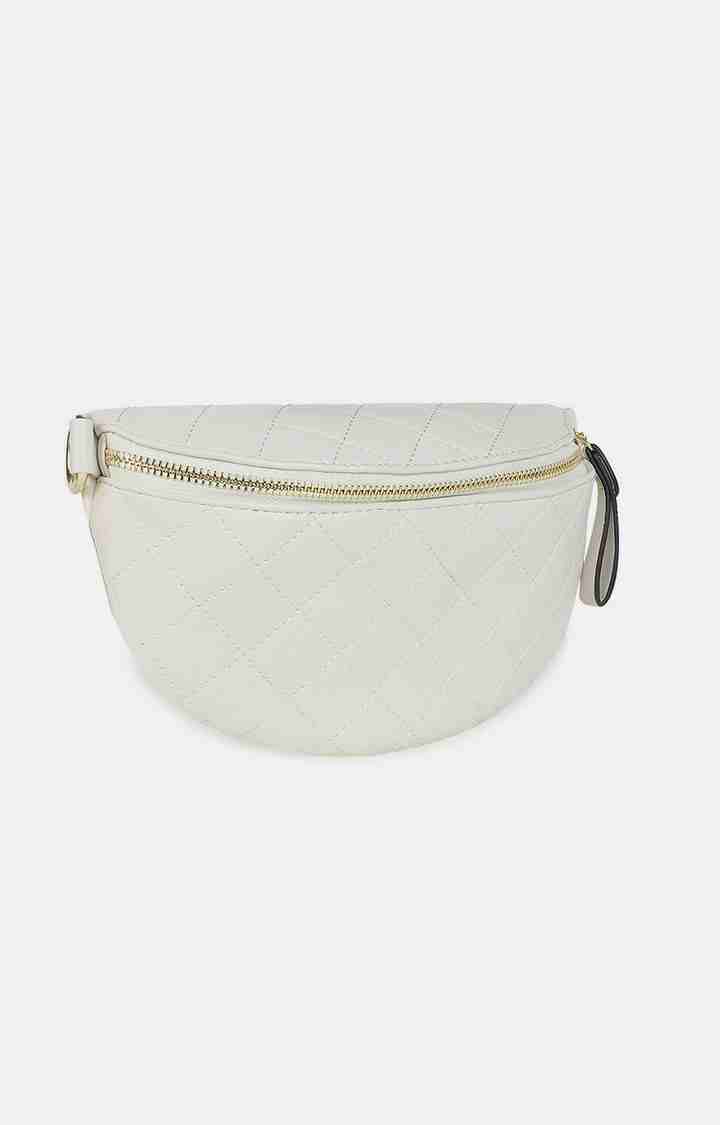 Women's White Waist bag