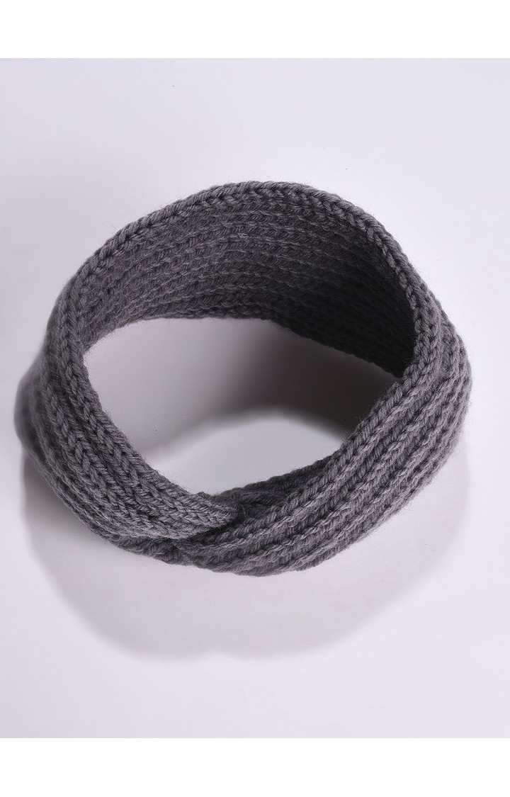 Women's Grey Knot Hair Band