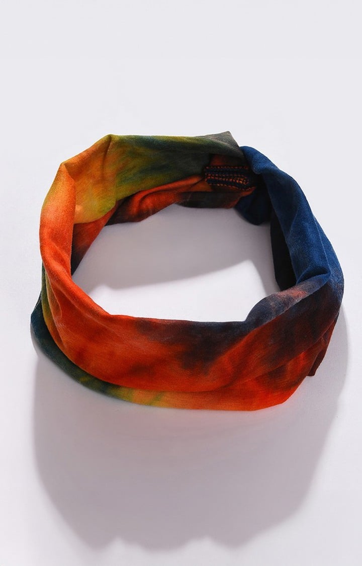 Women's Red & Blue Knot Hair Band