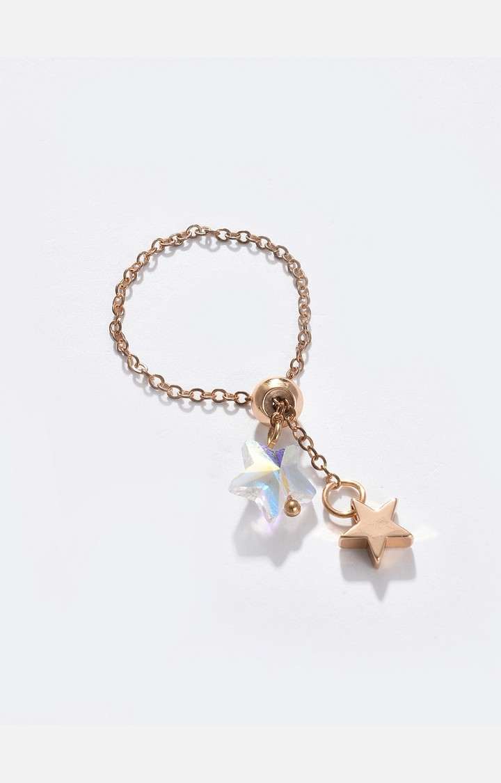 SOHI Gold-Plated Finger Ring