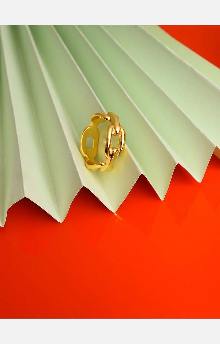 SOHI Gold-Plated Finger ring