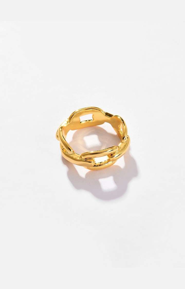 SOHI Gold-Plated Finger ring