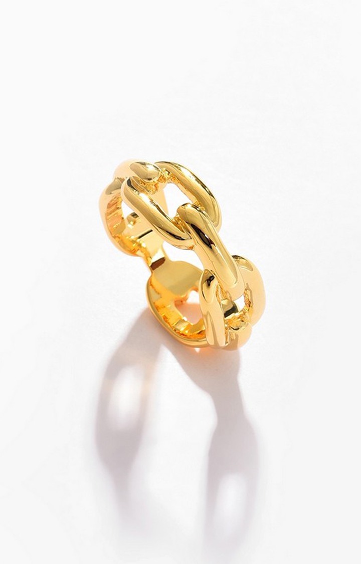 SOHI Gold-Plated Finger ring