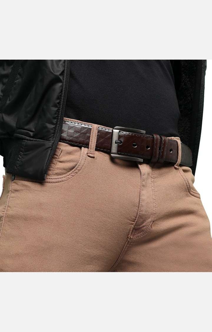 French Accent Brown Textured Single Clothing Accessory