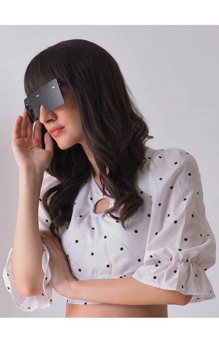 French Accent By Campus Sutra Men Oversized Sunglasses With Uv Protected Lens Ss23Fa_Hssg1026