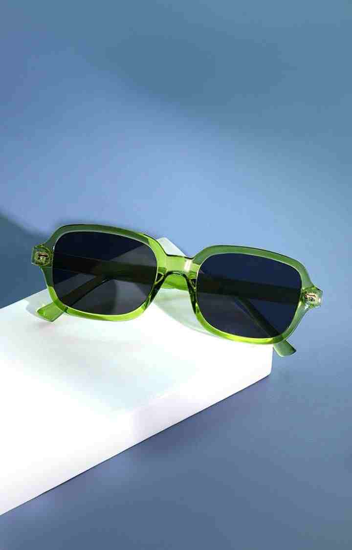 French Accent By Campus Sutra Men Lens & Green Oval Sunglasses With Uv Protected Lens Ss23Fa_Hssg1138