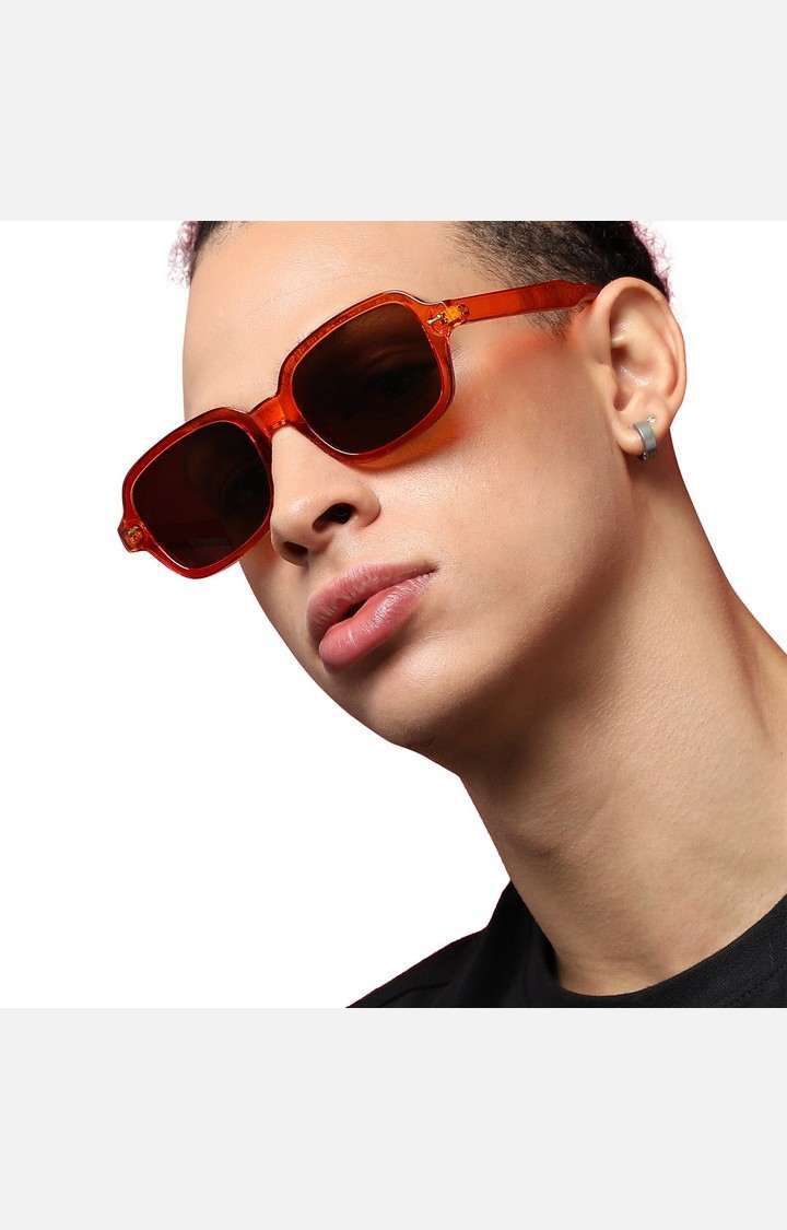 French Accent By Campus Sutra Men Rectangle Sunglasses With Uv Protected Lens Ss23Fa_Hssg1173