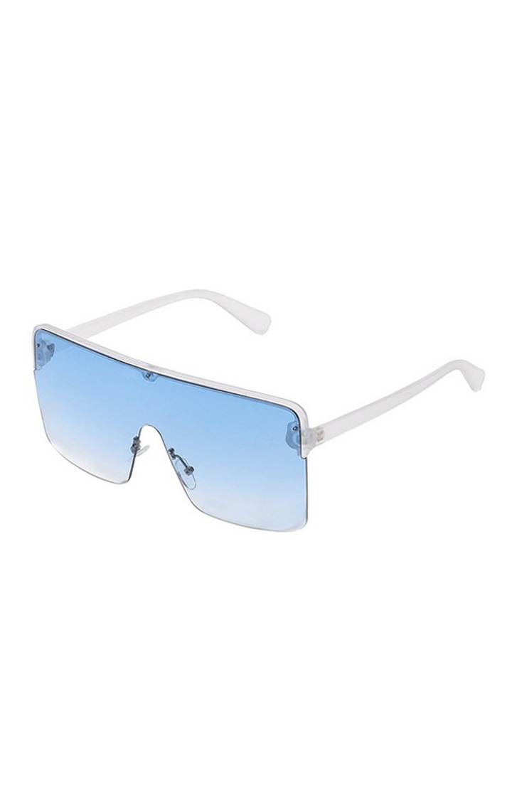 French Accent By Campus Sutra Men Lens & White Oversized Sunglasses With Polarised Lens Ss23Fa_Hssg1175