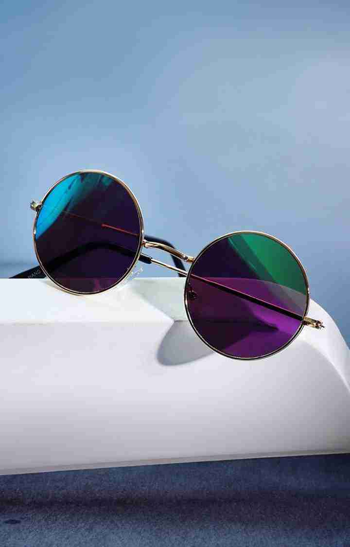 French Accent By Campus Sutra Men Round Sunglasses With Polarised Lens Ss23Fa_Hssg1321