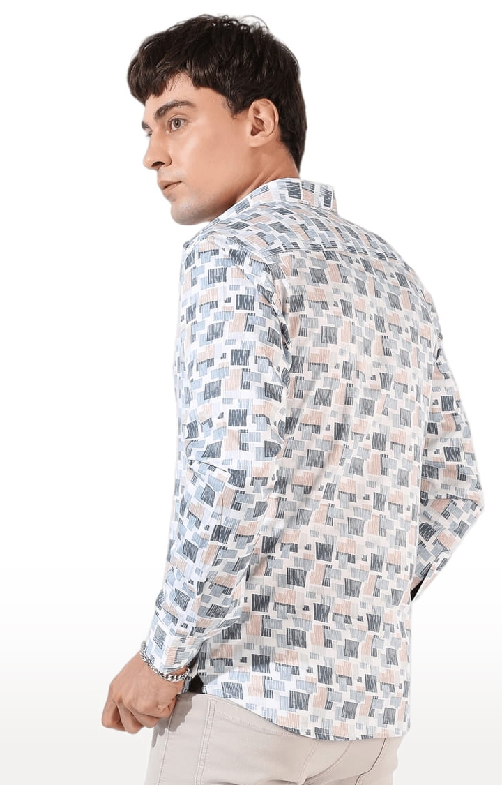 Men's Multicolor Cotton Blend Printed Casual Shirts