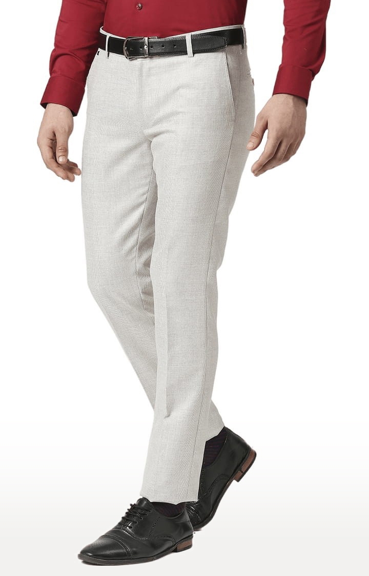 Buy Men Beige Solid Regular Fit Trousers Online  297102  Peter England