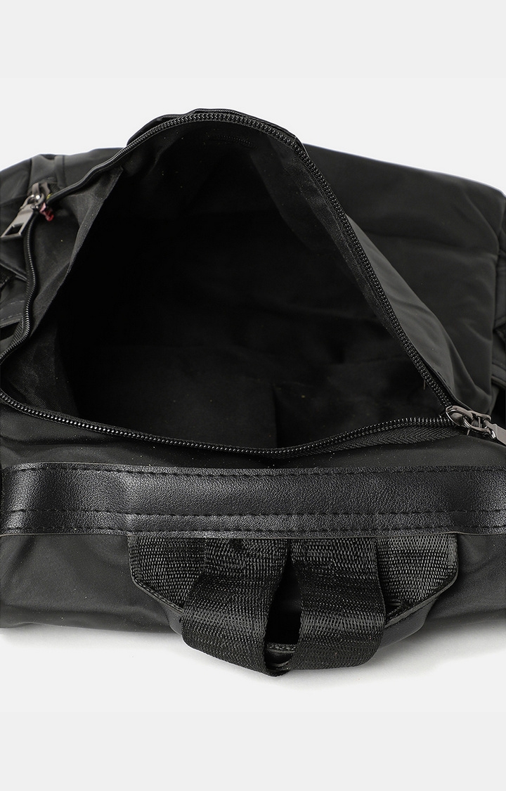 Women's Black Solid Backpacks