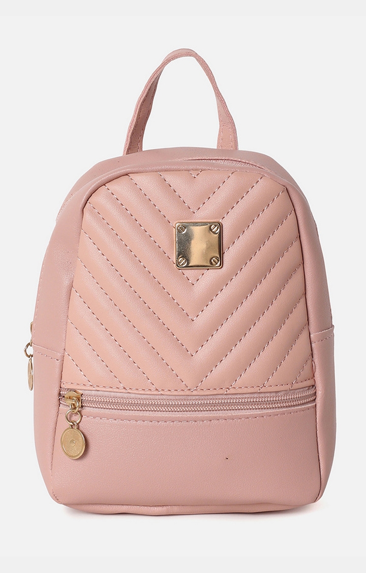 haute sauce | Women's Pink Quilted Backpacks