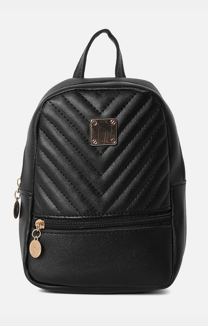 Women's Black Quilted Backpacks