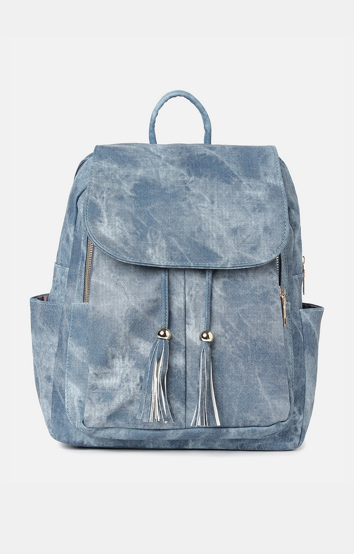 haute sauce | Women's Blue Textured Backpacks