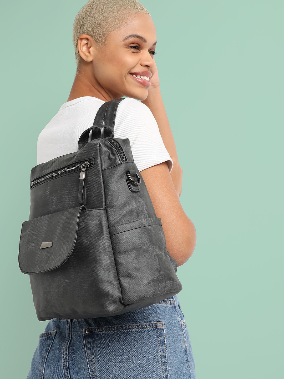 Women's Black Backpack