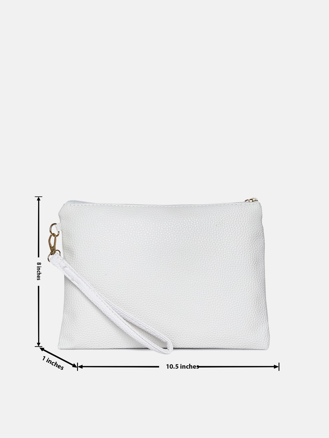 Haute Sauce By Campus Sutra White Pu Clutch Bags