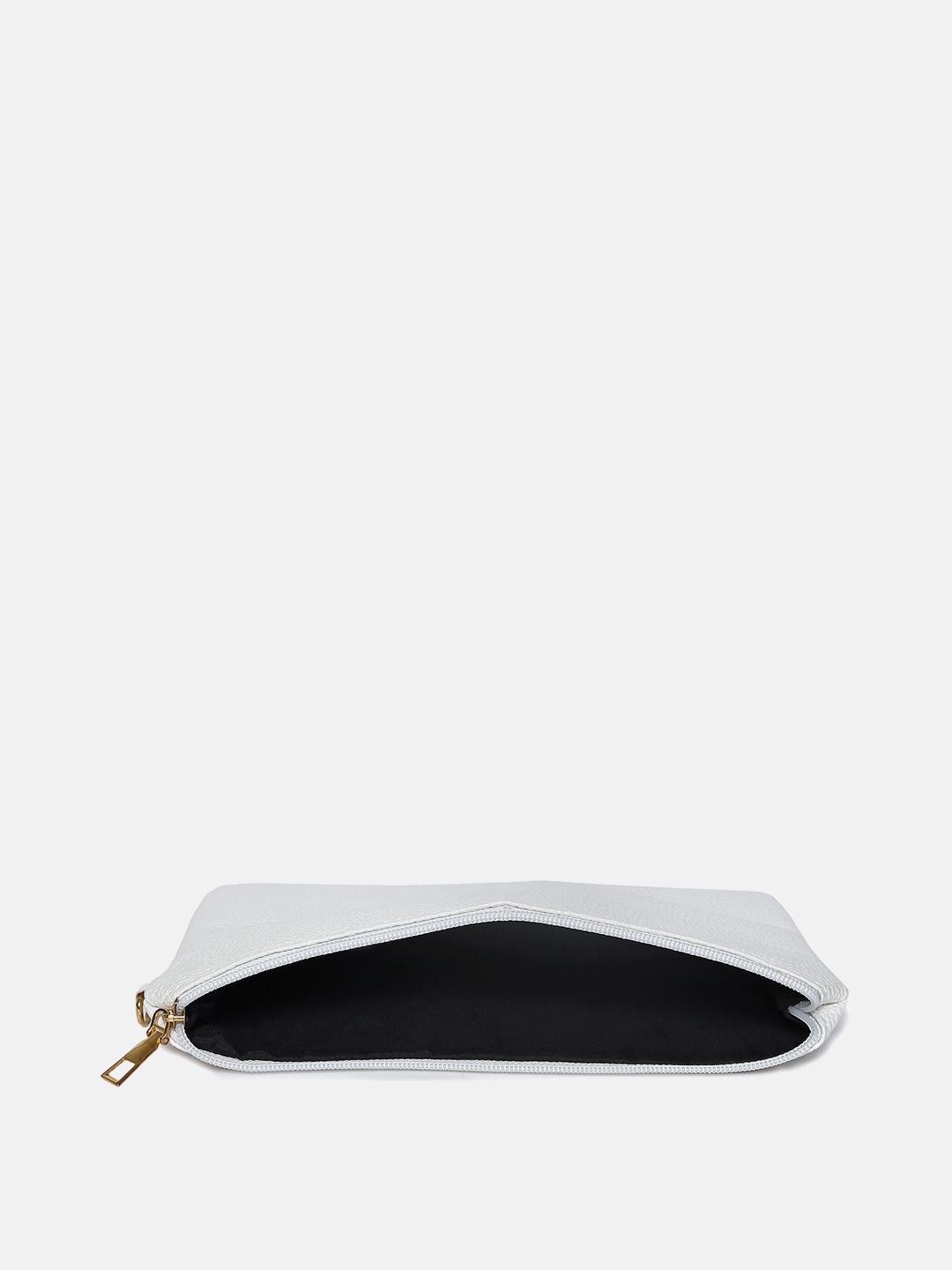 Haute Sauce By Campus Sutra White Pu Clutch Bags