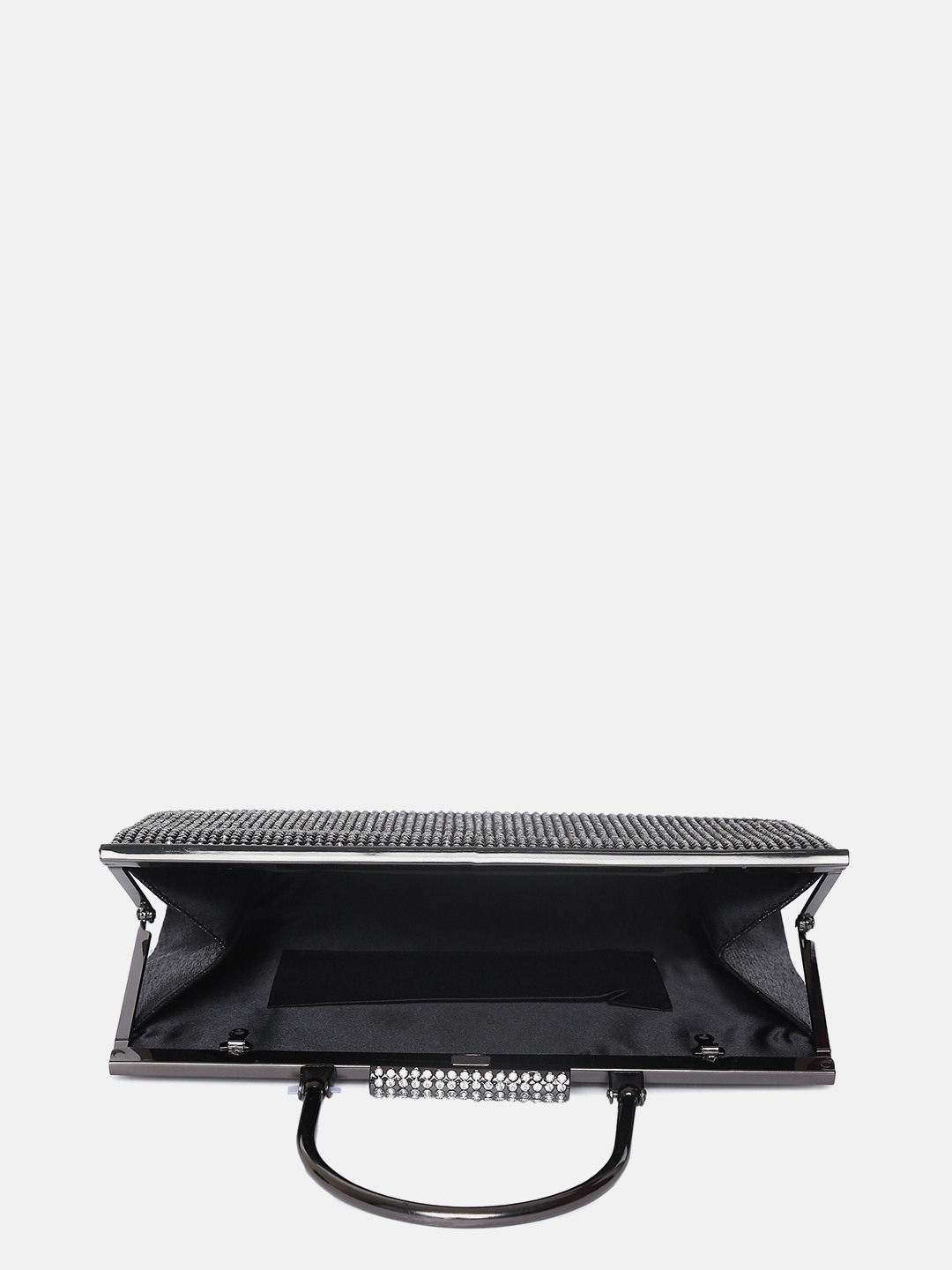 Haute Sauce By Campus Sutra Black Pu Clutch Bags