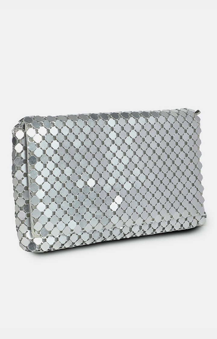 Women's Silver  Clutches