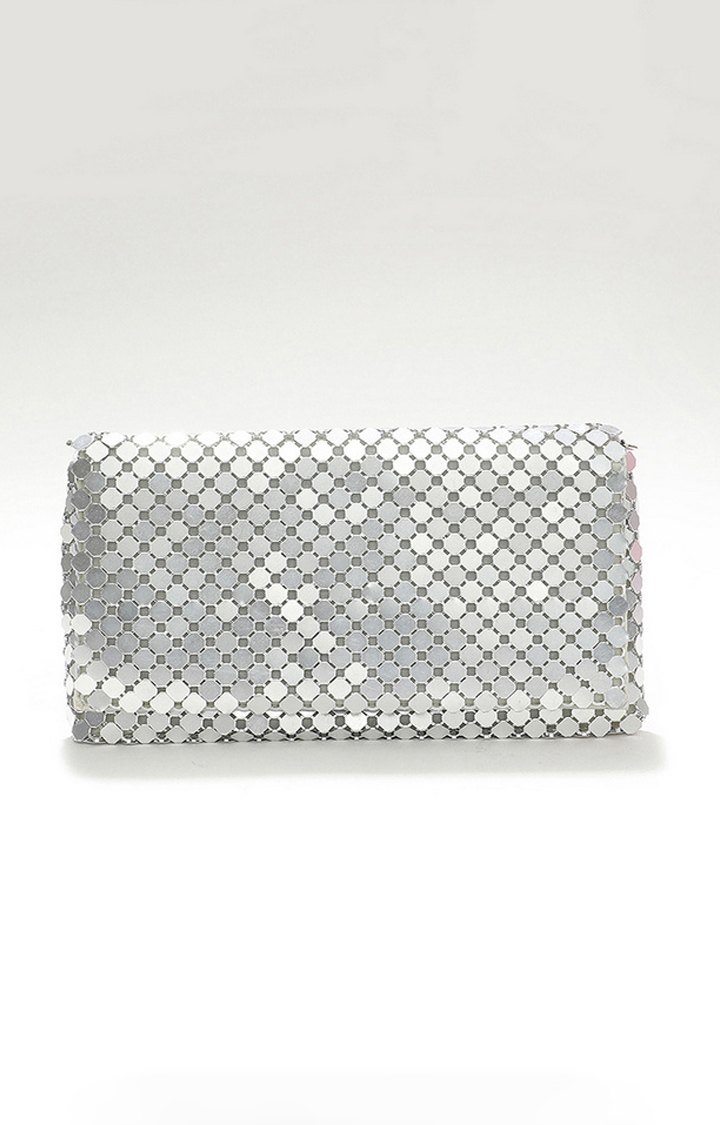 Women's Silver  Clutches