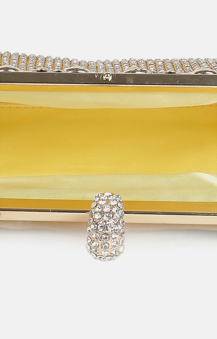 Women's Gold Textured Clutches