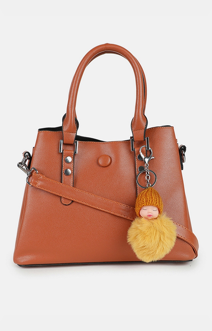 Women's Brown Pu For Handbags