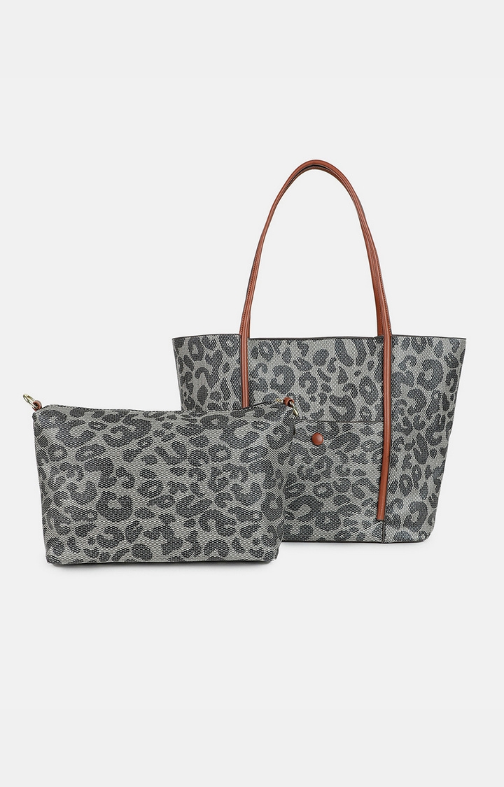 Women's Grey Pu For Handbags