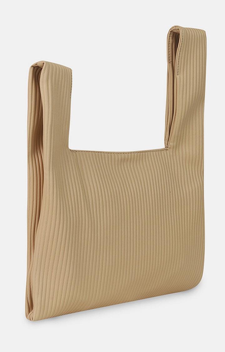 Women's Beige Asymmetrical Handbags