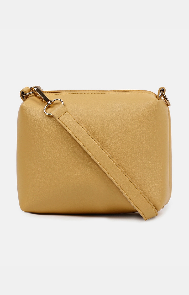 Women's Yellow Structured Handbags