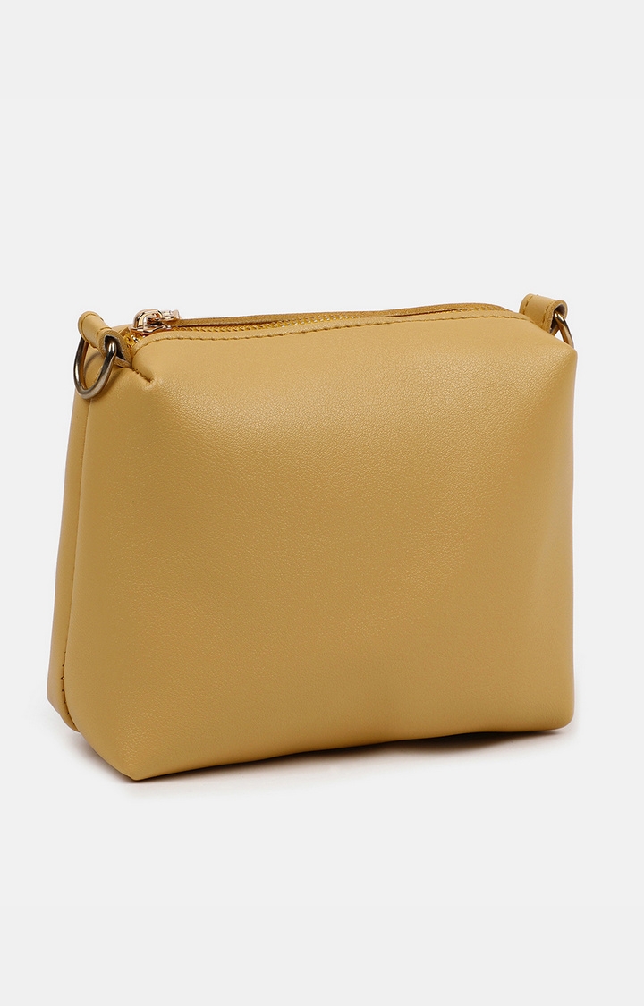 Women's Yellow Structured Handbags