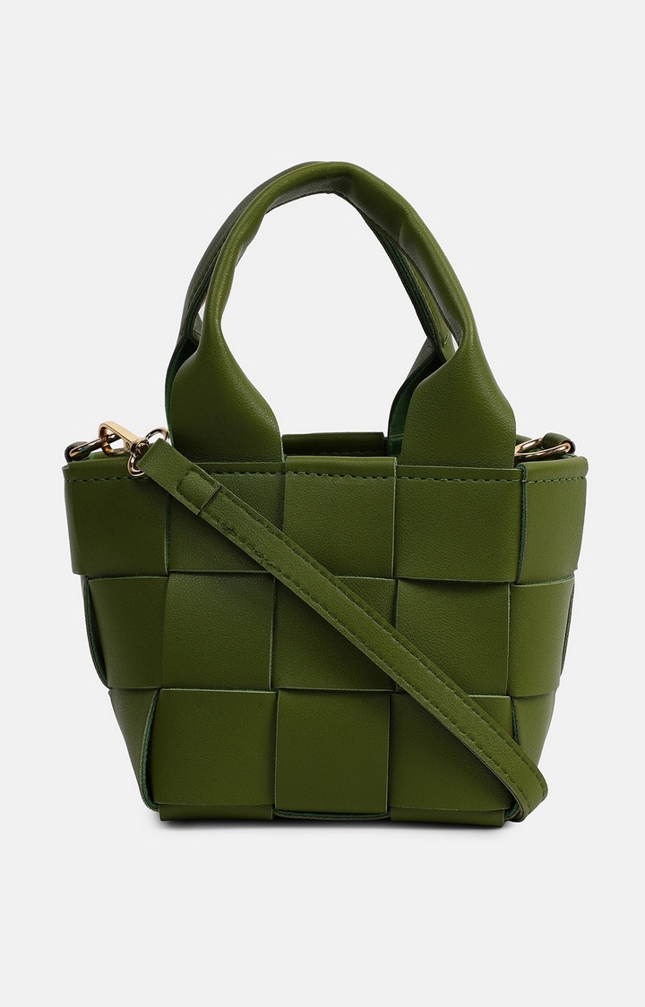 haute sauce | Women's Green Structured Handbags