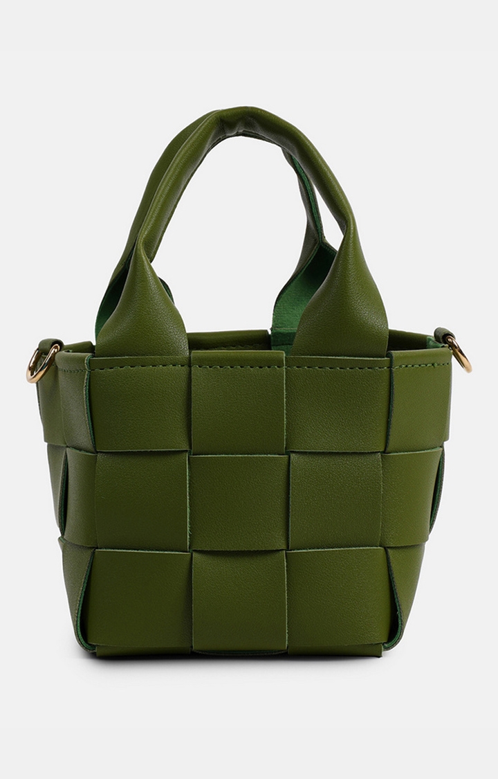Women's Green Structured Handbags