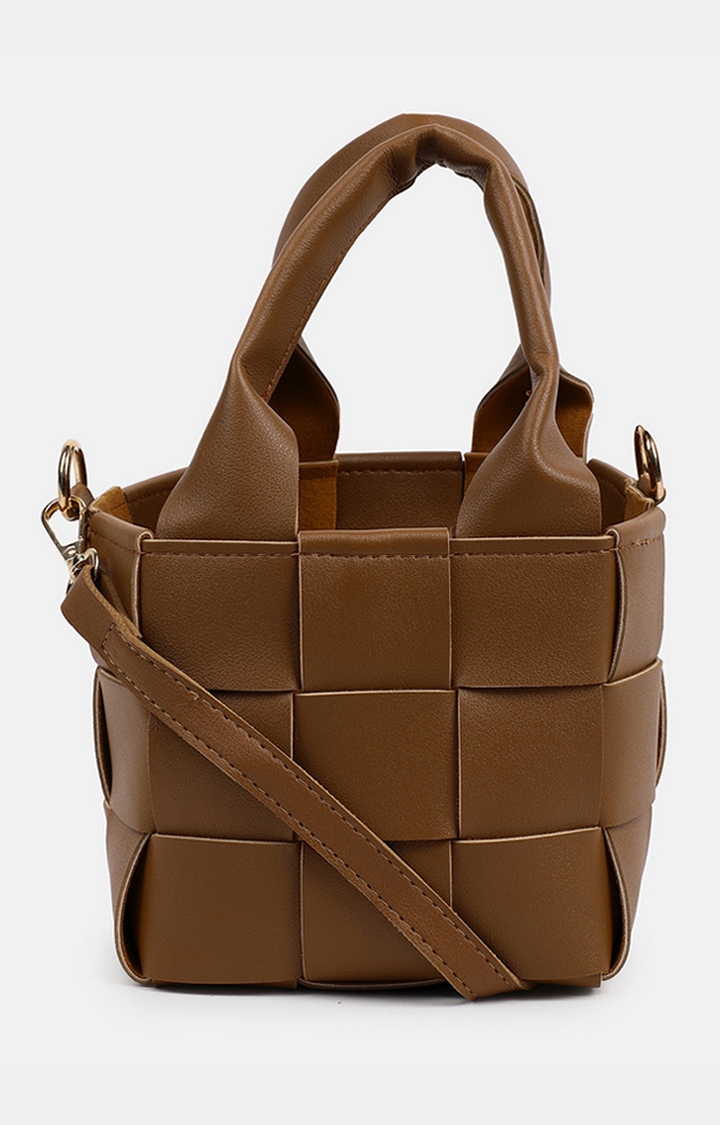 haute sauce | Women's Brown Structured Handbags