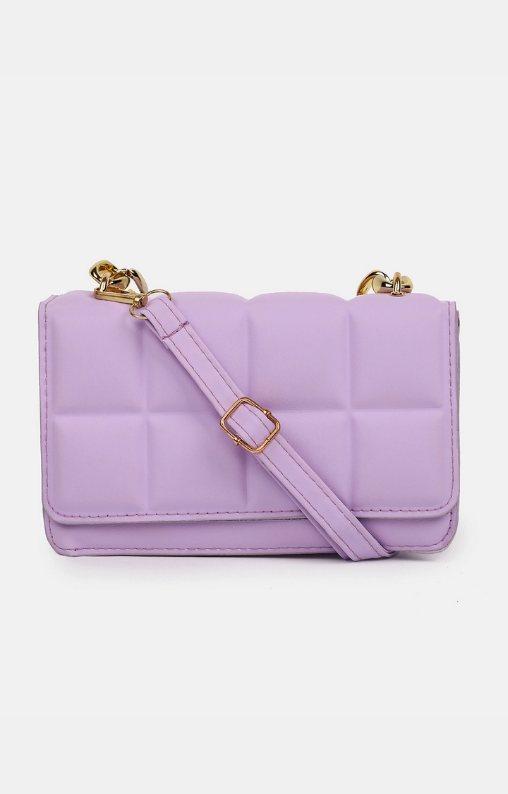 haute sauce | Women's Purple Structured Handbags