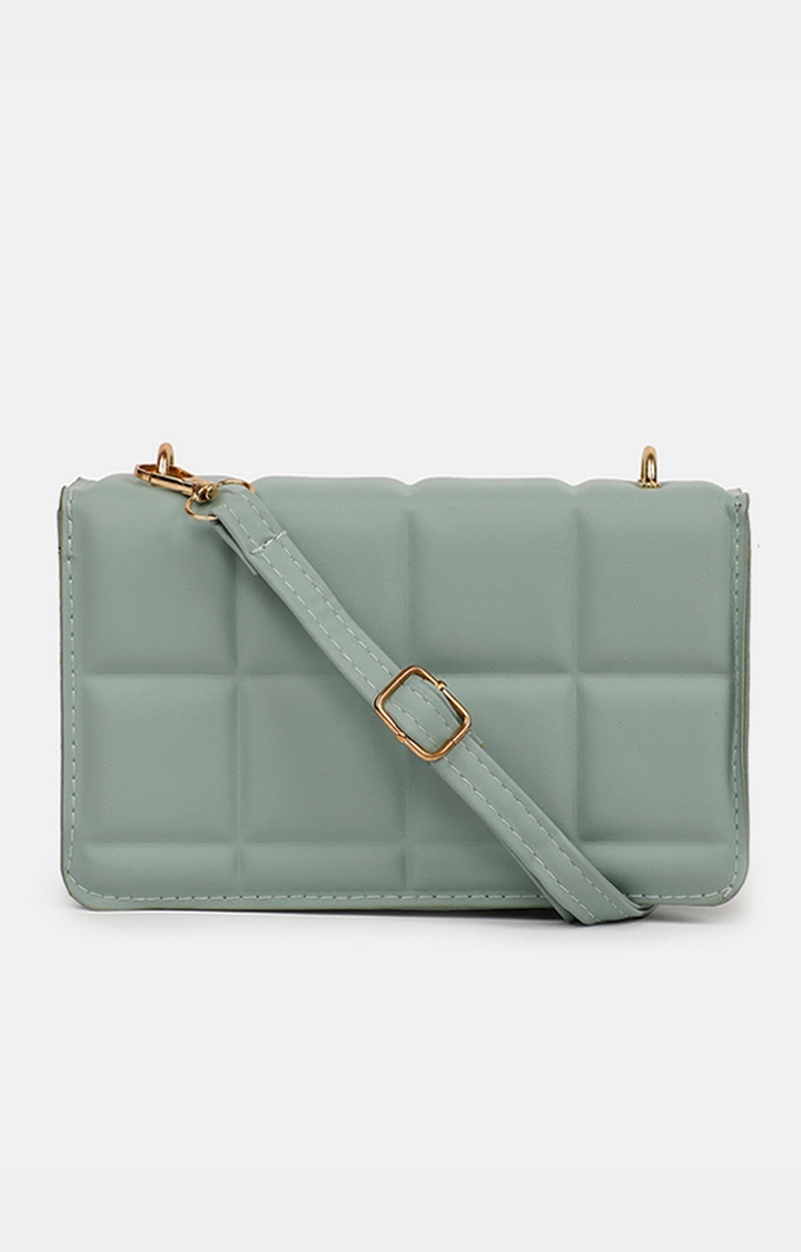 Women's Green Pu For Handbags