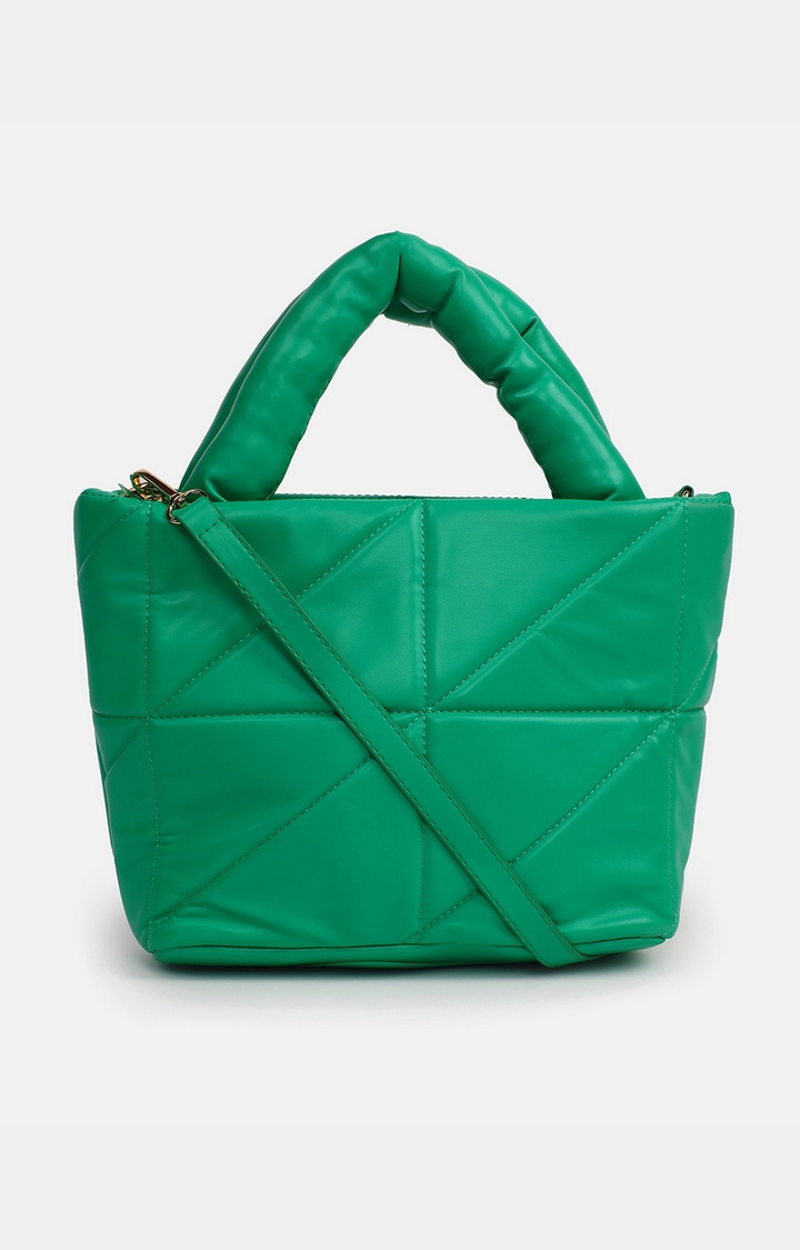 haute sauce | Women's Green Quilted Handbags