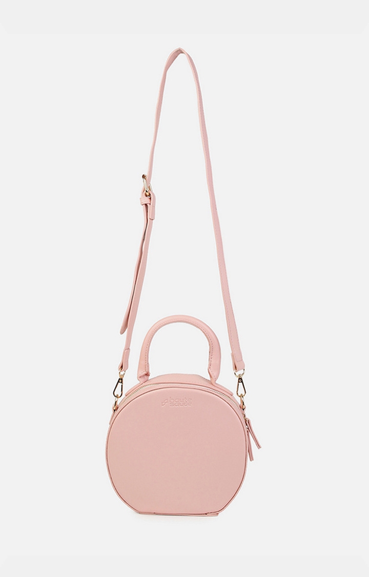 Women's Pink Pu For Handbags