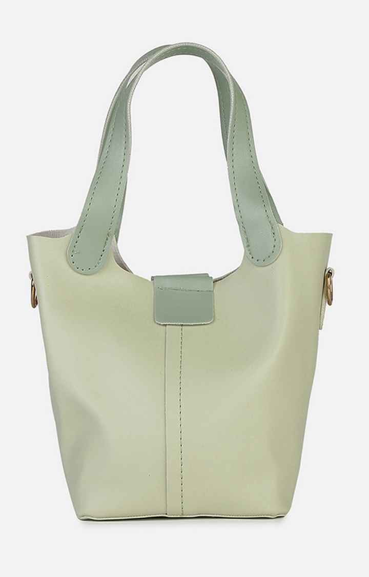 Women's Green Pu For Handbags