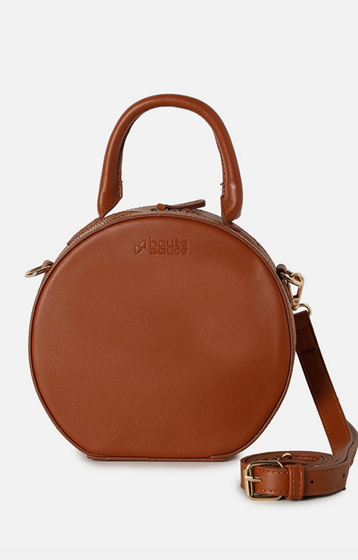 haute sauce | Women's Tan Structured Handbags
