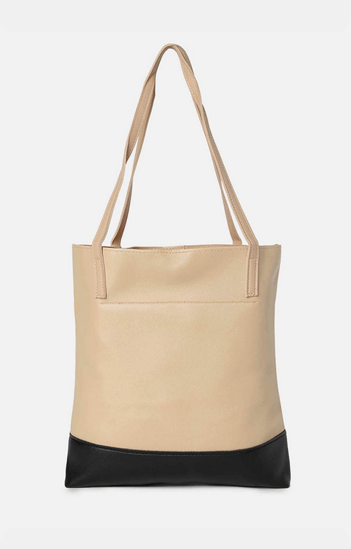Women's Beige Structured Handbags