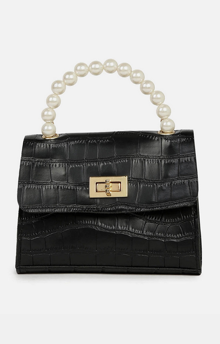 Women's Black Pu For Handbags