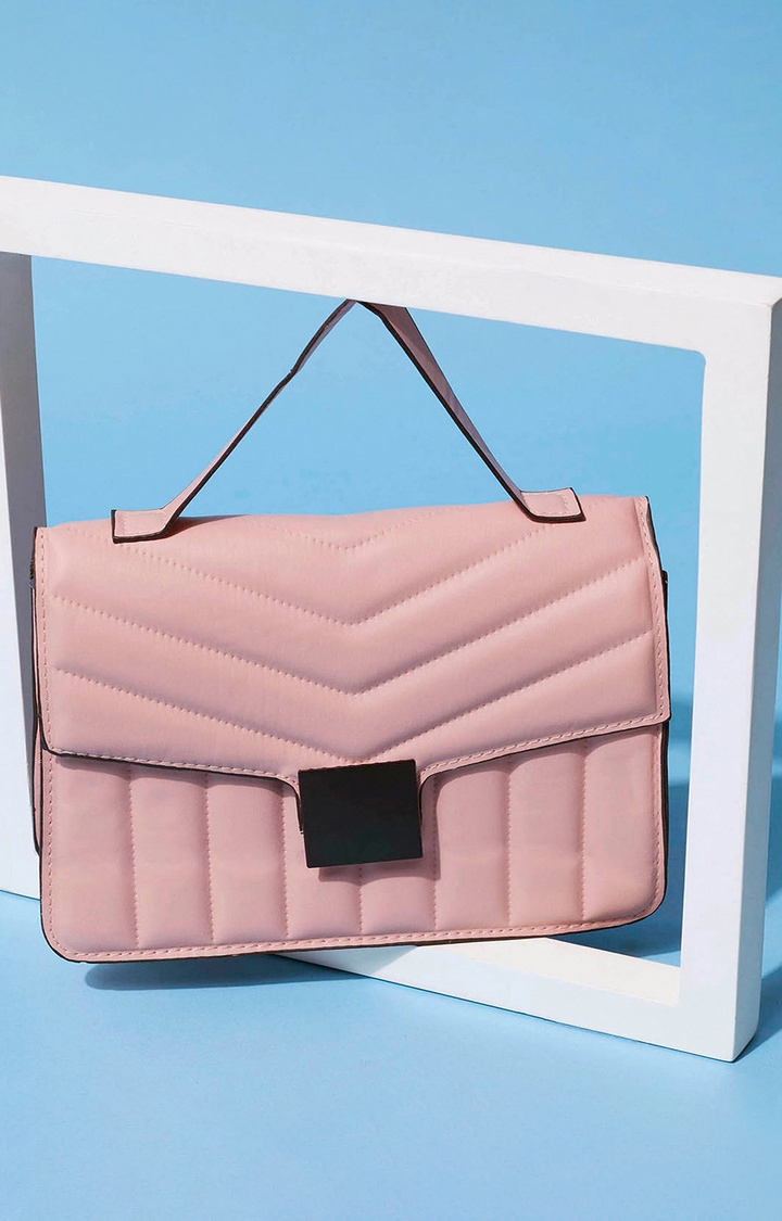 Women's Pink Quilted Handbags