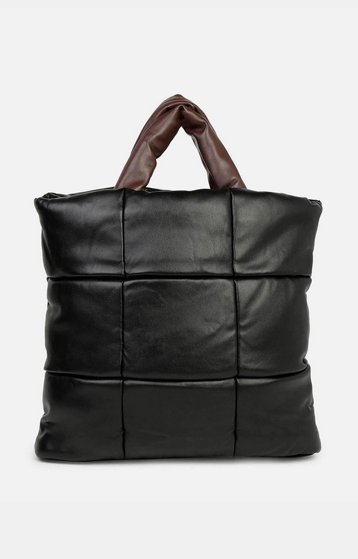 Women's Black Quilted Totes