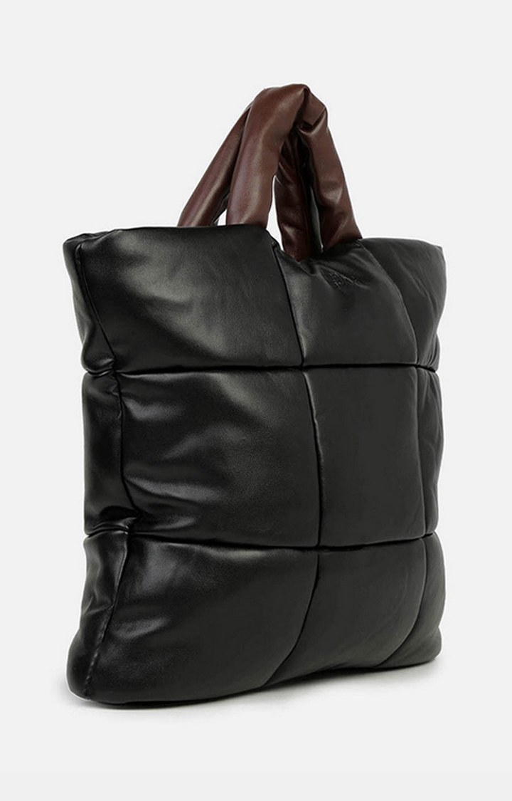 Women's Black Quilted Totes