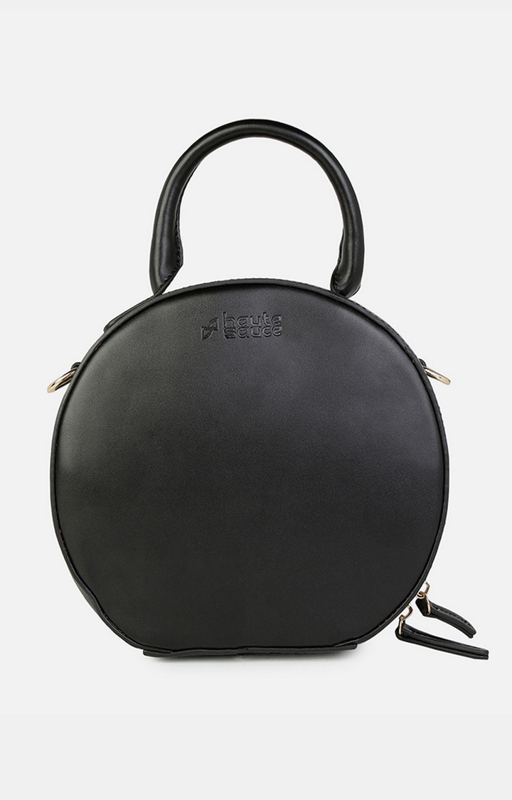 Buy KLEIO Peach Color-Blocked Structured Handbag | Shoppers Stop