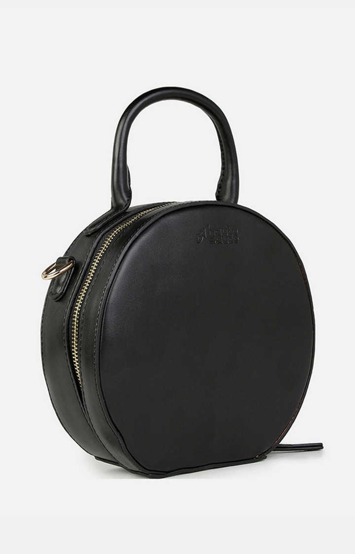Black structured discount bag