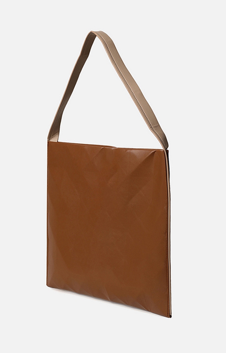 Women's Brown Solid Totes