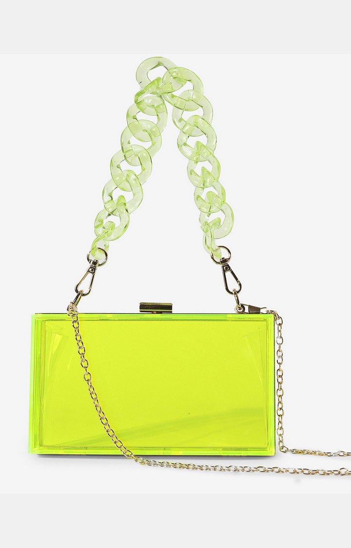 Women's Yellow Solid Handbags